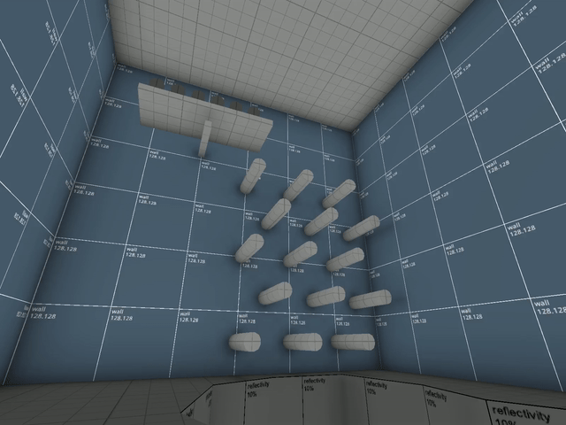 barrels falling through plinko pegs in a 3d environment